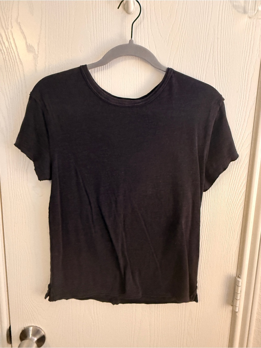 We The Free Black Short Sleeve Crewneck Tee
